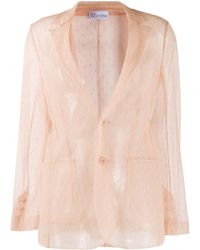 RED Valentino Blazer in tulle rosa - Neutro