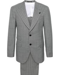 Gabriele Pasini - Suit In Light Gray Pinstriped - Lyst