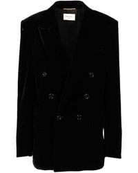 Saint Laurent - Cassandre Double-breasted Jacket - Lyst