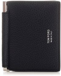 Tom Ford - Foldable Card Holder With Money Clip - Lyst