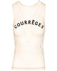 Courreges - "illusion" Tulle Top - Lyst
