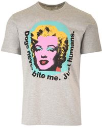Comme des Garçons - T-shirt With Marilyn Monroe Print - Lyst
