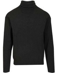 Lemaire - High-neck Wool Sweater - Lyst
