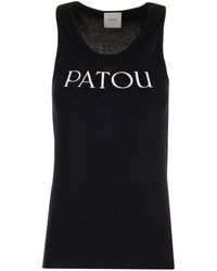 Patou - Tank Top With Logo - Lyst