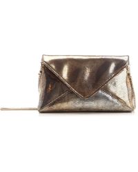 Dries Van Noten - Metallic Leather Clutch Bag - Lyst