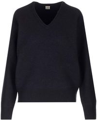 Totême - Wool V-neck Sweater - Lyst