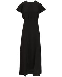 Matteau - V-Neck Midi Dress Dresses - Lyst