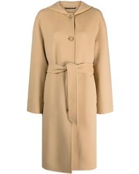 Marni - Belted Hooded Coat - Lyst