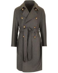 Al Duca d'Aosta - Double-breasted Military Coat - Lyst