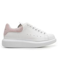 alexander mcqueen white shock pink