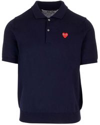 COMME DES GARÇONS PLAY - Wool Polo Shirt - Lyst