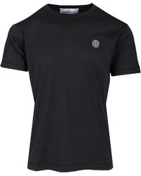 Stone Island - Short-sleeved Cotton Jersey T-shirt - Lyst