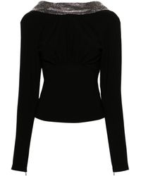 Roland Mouret - Long Sleeve Cady Top - Lyst