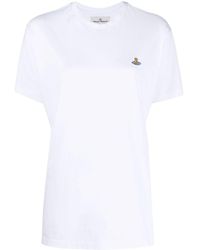 Vivienne Westwood - White "orbital" T-shirt - Lyst