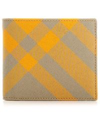 Burberry - Wool And Leather Wallet - Lyst