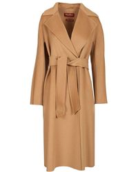 Max Mara - Wool, Cashmere And Silk Coat Coats - Lyst