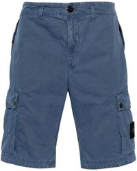 Stone Island - Cotton Cargo Bermuda Shorts - Lyst