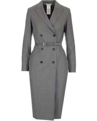 Max Mara Abito Robe Manteau Grigio - Grey