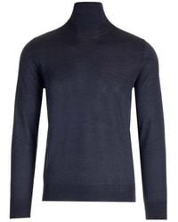 Al Duca d'Aosta - Cashmere And Silk Turtleneck Sweater - Lyst