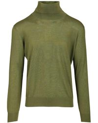 Saint Laurent - Cashmere, Wool And Silk Turtleneck Sweater - Lyst