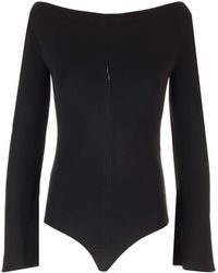 Courreges - Jersey Bodysuit With Front Zip - Lyst
