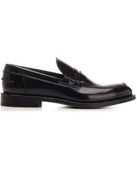 Corvari - Brushed Leather Penny Loafer - Lyst