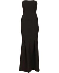 FEDERICA TOSI - Long Strapless Cady Dress - Lyst