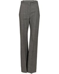 McQueen - Uniform-style Trousers Grey - Lyst