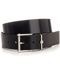 Versace - Black Leather Belt - Lyst