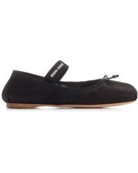 Miu Miu - Flat-Heeled Ballerina Shoes For By - Lyst