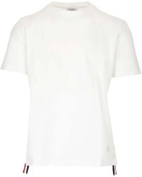 Thom Browne - Crewneck Piquè T- Shirt - Lyst