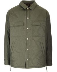 Taion - Military Green Quilted Overshirt - Lyst