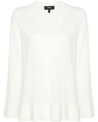 Theory - Volumious V Neck Sweater - Lyst