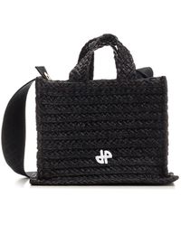 Patou - Small "jp" Tote Bag In Raffia - Lyst