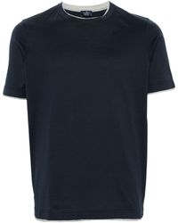 Barba Napoli - Blue Double Crew-neck T-shirt - Lyst