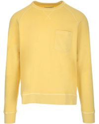 Officine Generale Yellow "chris" Sweatshirt