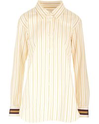 Dries Van Noten - Striped Poplin Shirt - Lyst