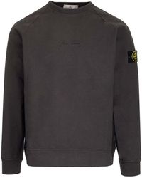 Stone Island Dark Grey Crewneck Sweatshirt