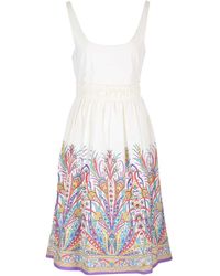 Etro - Midi Dress With Bell Skirt - Lyst