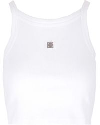 Givenchy - White "4g" Crop Tank Top - Lyst