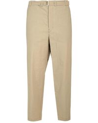 Lemaire - Carrot Trousers With Belt - Lyst