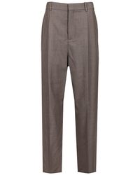 Saint Laurent - Carrot-Fit Trousers - Lyst