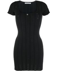 alexander wang fit and flare mini dress emerald green