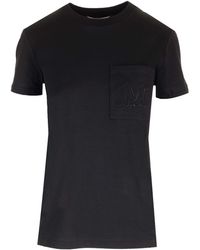 Max Mara - T-shirt With Logo On The Pocket - Lyst