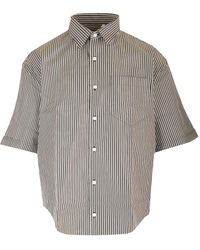 Ami Paris - Cotton Boxy Fit Shirt - Lyst
