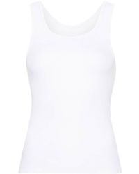MM6 by Maison Martin Margiela - Numbers-print Cotton Tank Top - Lyst