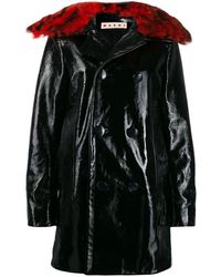 Marni Cappotto in pelle - Nero