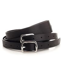 MM6 by Maison Martin Margiela - Belt With Double Buckle - Lyst