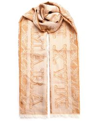 Max Mara - Stole In Wool, Silk And Linen Jacquard - Lyst