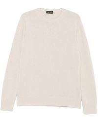 Roberto Collina - Crew Neck Sweater In Wool And Cashmere - Lyst